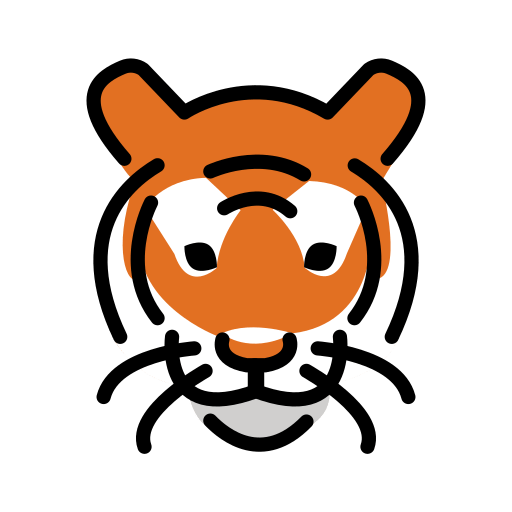 Openmoji tiger face emoji image