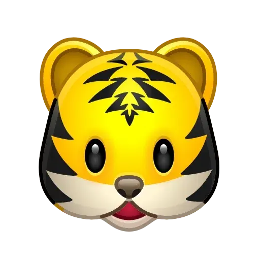 Telegram tiger face emoji image