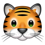 Whatsapp tiger face emoji image