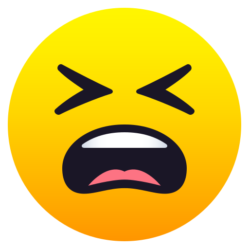 JoyPixels tired face emoji image