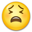 LG tired face emoji image