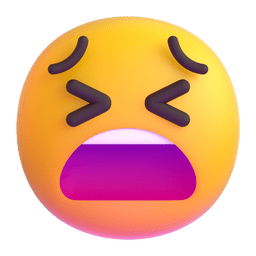 Microsoft Teams tired face emoji image