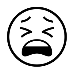 Noto Emoji Font tired face emoji image