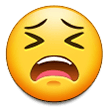 Samsung tired face emoji image