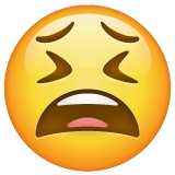 Whatsapp tired face emoji image