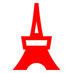 au by KDDI tokyo tower emoji image