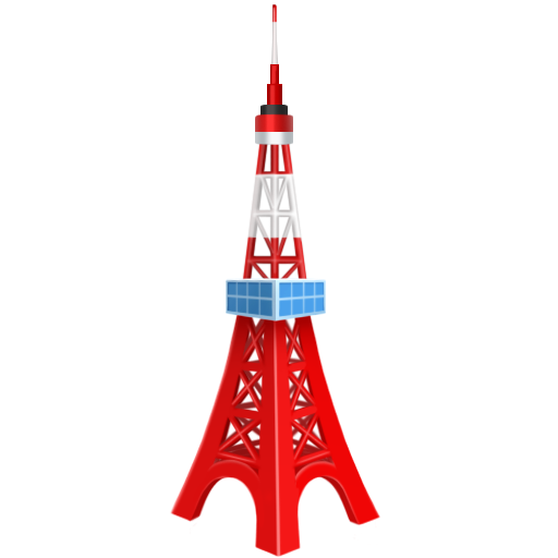 Facebook tokyo tower emoji image