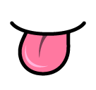 SoftBank tongue emoji image