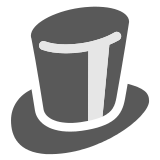 Docomo top hat emoji image