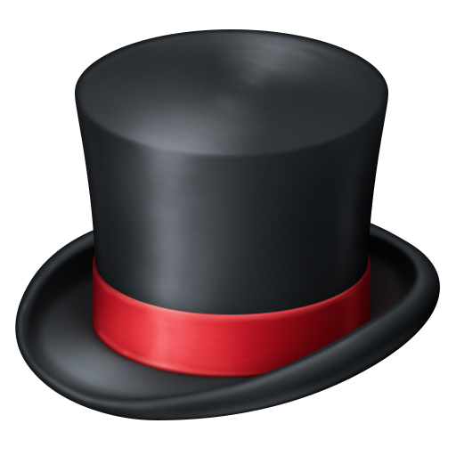 Facebook top hat emoji image