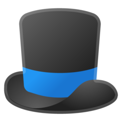 Google top hat emoji image