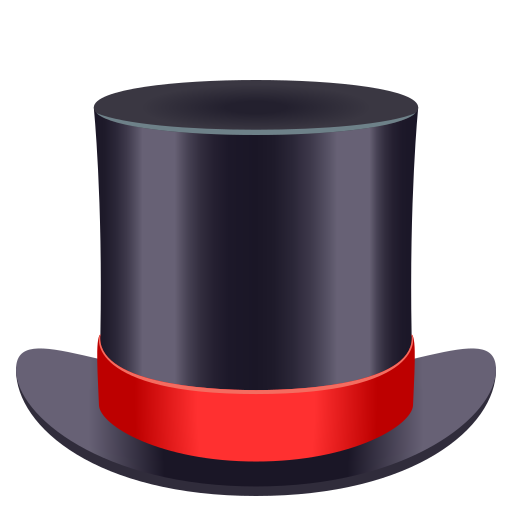 JoyPixels top hat emoji image