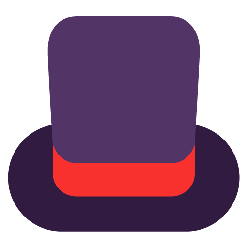 Microsoft top hat emoji image