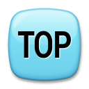 LG top with upwards arrow above emoji image