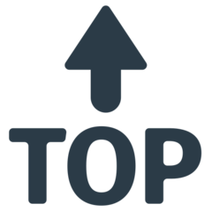 Mozilla top with upwards arrow above emoji image