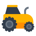Toss tractor emoji image