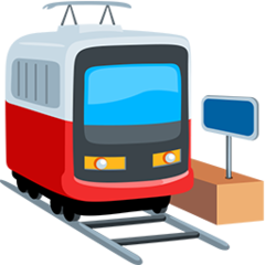 Facebook Messenger tram emoji image