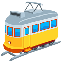 Facebook Messenger tram car emoji image