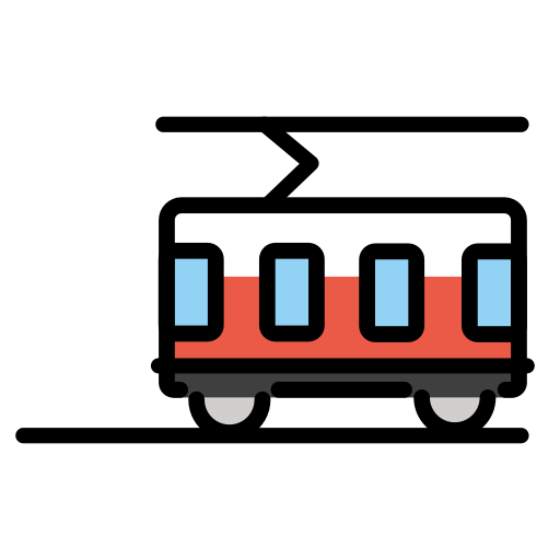 Openmoji tram car emoji image