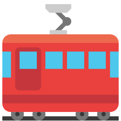 Skype tram car emoji image