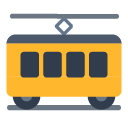 Toss tram car emoji image