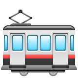 Whatsapp tram car emoji image