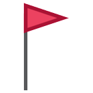 HTC triangular flag on post emoji image