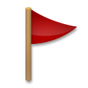 LG triangular flag on post emoji image