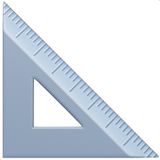 IOS/Apple triangular ruler emoji image