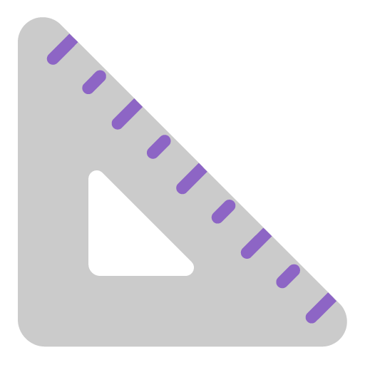 Microsoft triangular ruler emoji image