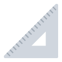 Toss triangular ruler emoji image