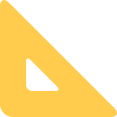 Twitter triangular ruler emoji image