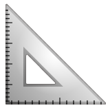 Whatsapp triangular ruler emoji image