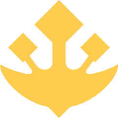 Twitter trident emblem emoji image