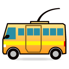 Emojidex trolleybus emoji image
