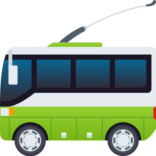 JoyPixels trolleybus emoji image