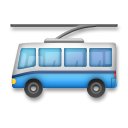 LG trolleybus emoji image