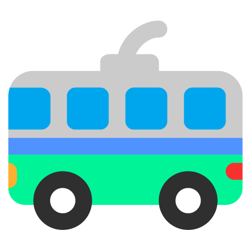 Microsoft trolleybus emoji image