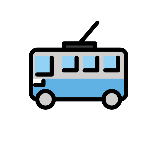 Openmoji trolleybus emoji image