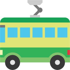 Skype trolleybus emoji image