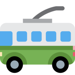 Twitter trolleybus emoji image