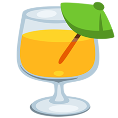 Facebook Messenger tropical drink emoji image