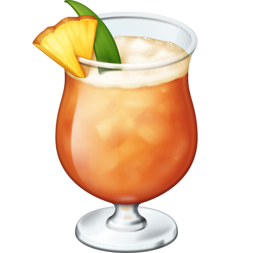 Facebook tropical drink emoji image