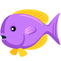 Facebook Messenger tropical fish emoji image