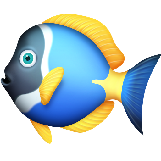 Facebook tropical fish emoji image