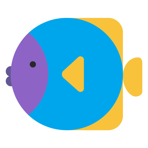 Microsoft tropical fish emoji image