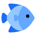 Toss tropical fish emoji image