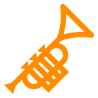 au by KDDI trumpet emoji image