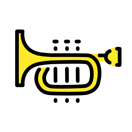 Openmoji trumpet emoji image