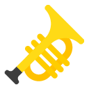 Toss trumpet emoji image